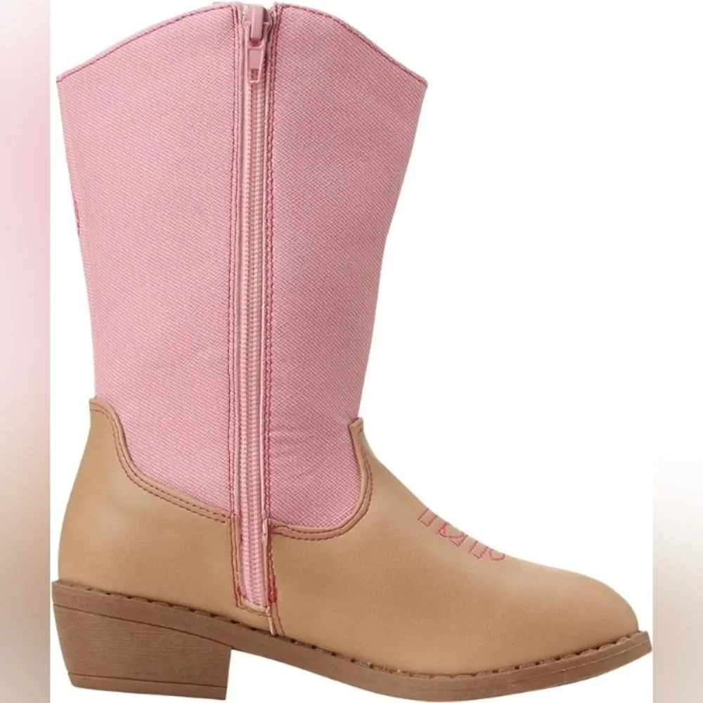 (B-3480) bebe Girls’ Cowgirl Boots – Classic Western Cowboy Boots Sz 6